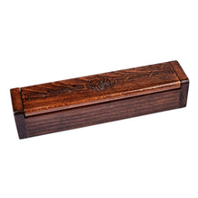Load image into Gallery viewer, Handcrafted Small Beechwood Jewelry Box with Engraved Motifs - Cherished Treasures | NOVICA