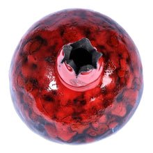 Load image into Gallery viewer, Hand-Painted Red and Black Ceramic Pomegranate Figurine - Passion Charm | NOVICA