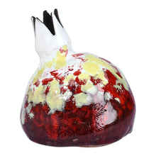 Load image into Gallery viewer, Hand-Painted Red and White Ceramic Pomegranate Figurine - Commitment Charm | NOVICA