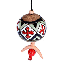 Load image into Gallery viewer, Traditional Cross-Patterned Ceramic Daghdghan Wall Accent - Palatial Daghdghan | NOVICA
