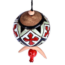Load image into Gallery viewer, Traditional Cross-Patterned Ceramic Daghdghan Wall Accent - Palatial Daghdghan | NOVICA