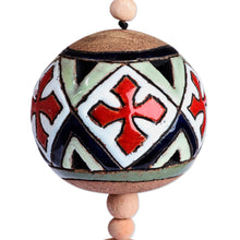 Load image into Gallery viewer, Traditional Cross-Patterned Ceramic Daghdghan Wall Accent - Palatial Daghdghan | NOVICA