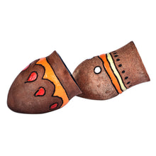 Load image into Gallery viewer, Painted Traditional Ceramic Salt and Pepper Set (2 Pieces) - Kingdom Flavors | NOVICA