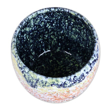 Load image into Gallery viewer, Handcrafted Modern Warm-Toned Ceramic Bowl Vase - Intense Action | NOVICA