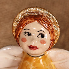Load image into Gallery viewer, Angel-Themed Decorative Ceramic Bell Made & Painted by Hand - Angelic Sounds | NOVICA