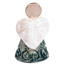Load image into Gallery viewer, Angel-Themed Decorative Ceramic Bell Made & Painted by Hand - Angelic Sounds | NOVICA