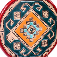 Load image into Gallery viewer, Traditional Red and Teal Ceramic Pomegranate Wall Decor - Artsakh Fortune | NOVICA