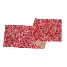 Load image into Gallery viewer, Set of 5 Leafy Red and Ivory Table Runner and Placemats - Red Eden | NOVICA