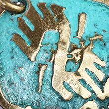 Load image into Gallery viewer, Pomegranate-Shaped Dragon Sign Brass Dangle Earrings - Dragon Essence | NOVICA