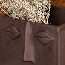 Load image into Gallery viewer, Handcrafted Whimsical Square Ceramic Vase with Plate - Square Faces | NOVICA