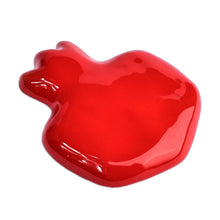 Load image into Gallery viewer, Armenian Hand-Painted Red Pomegranate Ceramic Magnet - Red Pomegranate | NOVICA
