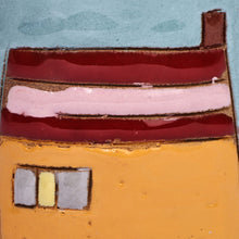 Load image into Gallery viewer, Set of 2 Painted Naïf Urbanscape-Themed Ceramic Shot Glasses - Urban Elixir | NOVICA