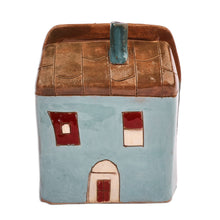 Load image into Gallery viewer, Handcrafted House-Themed Ceramic Napkin Holder from Armenia - Visions of Home | NOVICA