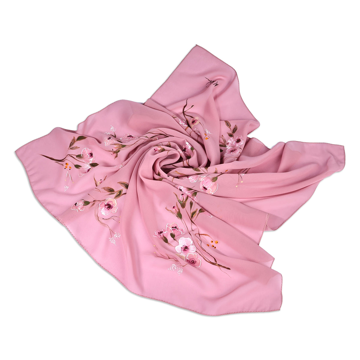 ACIDIC FLORAL SILK SCARF main image 0