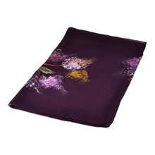 Load image into Gallery viewer, Hand-Painted Floral-Themed Soft Purple 100% Silk Scarf - Luxurious Blooming | NOVICA