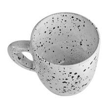 Load image into Gallery viewer, Handcrafted Dot-Patterned Black and White Ceramic Mug - Dot Delight | NOVICA