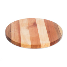 Load image into Gallery viewer, Handmade Round Bay Laurel, Cedar and Pinewood Cutting Board - Delicious Moon | NOVICA