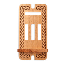 Load image into Gallery viewer, Traditional Handcrafted Beechwood Phone Holder - Ancestor's Blessing | NOVICA
