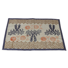 Load image into Gallery viewer, Azure and Ivory Table Runner and Placemats (7 Pieces) - Azure Palace | NOVICA