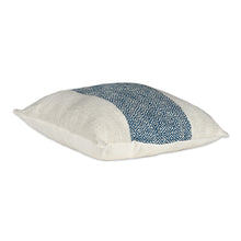 Load image into Gallery viewer, Diamond-Shaped Floral Blue Cotton Cushion Covers (Pair) - Diamond Petals | NOVICA