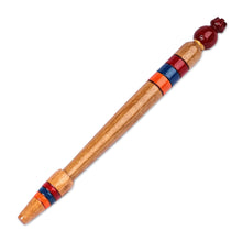 Load image into Gallery viewer, Pomegranate-Themed Classic Painted Beech Wood Pen - Pomegranate Words | NOVICA