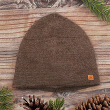 Load image into Gallery viewer, Unisex Soft Alpaca Blend Knit Hat in Sepia Brown - Sepia Minds | NOVICA