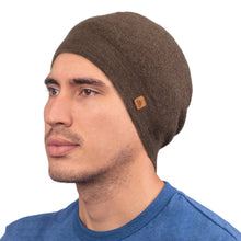 Load image into Gallery viewer, Unisex Soft Alpaca Blend Knit Hat in Sepia Brown - Sepia Minds | NOVICA