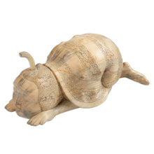 Load image into Gallery viewer, Whimsical Wood Sculpture of a Snail Man Hand-Carved in Bali - Relaxed Snail Man | NOVICA