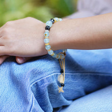 Load image into Gallery viewer, Bohemian Adjustable Multi-Gemstone Beaded Bracelet from Bali - Clear Waves | NOVICA