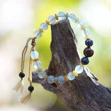 Load image into Gallery viewer, Adjustable Multi-Gemstone Beaded Yoga Bracelet from Bali - Spiritual Blend | NOVICA