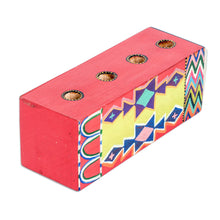 Load image into Gallery viewer, Traditional Guatemalan-Made Pen Holder in a Lacquered Finish - Folk Words | NOVICA