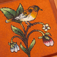 Load image into Gallery viewer, Pair of Reverse Painted Glass Bird Coasters - Sweet Songbird | NOVICA