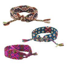 Load image into Gallery viewer, Handcrafted Colorful Macrame Wristband Bracelet from Peru - Vibrant Life | NOVICA
