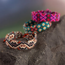 Load image into Gallery viewer, Handcrafted Colorful Macrame Wristband Bracelet from Peru - Vibrant Life | NOVICA
