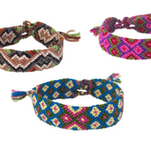 Load image into Gallery viewer, Handcrafted Colorful Macrame Wristband Bracelet from Peru - Vibrant Life | NOVICA