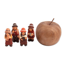 Load image into Gallery viewer, Hand-Painted Andean-Themed 4-Piece Ceramic Figurine Set - Andean Souls | NOVICA