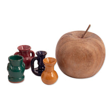 Load image into Gallery viewer, 5 Hand-Painted Andean Vase-Inspired Ceramic Mini Figurines - At the Market | NOVICA