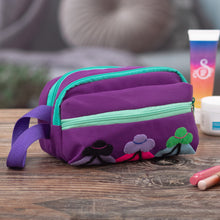 Load image into Gallery viewer, Cotton Blend Four-Compartment Cosmetic Toiletry Bag - Llama Sunrise | NOVICA
