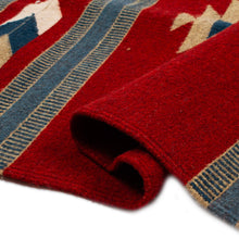 Load image into Gallery viewer, Artisan-Made Zapotec-Themed Russet and Blue Wool Rug (2.5x4) - Russet Gem | NOVICA