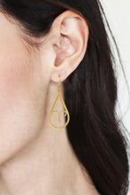 Load image into Gallery viewer, High-Polished Taurus-Themed 18k Gold-Plated Dangle Earrings - Taurus Glory | NOVICA
