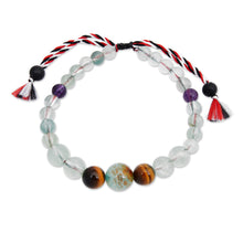 Load image into Gallery viewer, Inspirational Multi-Gemstone Beaded Bracelet Crafted in Bali - Times of Confidence | NOVICA
