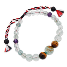 Load image into Gallery viewer, Inspirational Multi-Gemstone Beaded Bracelet Crafted in Bali - Times of Confidence | NOVICA