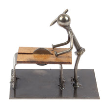 Load image into Gallery viewer, Carpenter at Work Recycled Metal Figurine from Mexico - Handy Carpenter | NOVICA