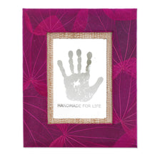 Load image into Gallery viewer, 4x6 Natural Fiber Photo Frame in Pink from Indonesia - Autumn Spirit in Pink | NOVICA