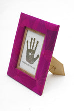 Load image into Gallery viewer, 4x6 Natural Fiber Photo Frame in Pink from Indonesia - Autumn Spirit in Pink | NOVICA