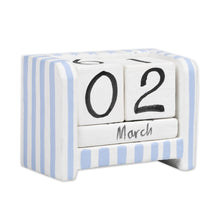 Load image into Gallery viewer, Hand-Carved and Painted Wood Perpetual Desk Calendar - Bright Days | NOVICA