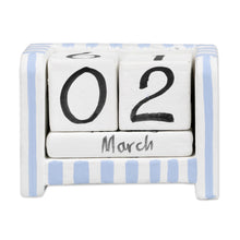 Load image into Gallery viewer, Hand-Carved and Painted Wood Perpetual Desk Calendar - Bright Days | NOVICA