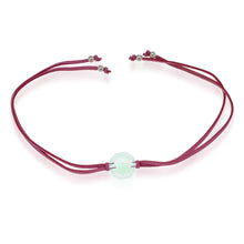 Load image into Gallery viewer, Handcrafted Art Glass Pendant Bracelet with Faux Suede Cord - Sparkling Me | NOVICA