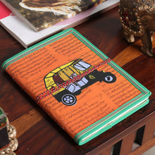 Load image into Gallery viewer, Handcrafted Rickshaw Doodle 48-Page Recycled Paper Journal - Rickshaw Adventures | NOVICA