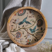 Load image into Gallery viewer, Sylvan-Themed Resin-Coated Mango Wood Tray Made in India - Refined Mother Nature | NOVICA